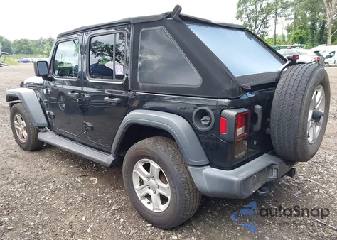 2018 Jeep Wrangler Unlimited Sport S 4X4 из США, поврежденный, VIN 1C4HJXDG3JW111026